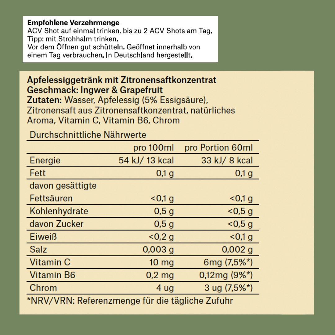 ACV Shots - 1 Monat Balance Kur