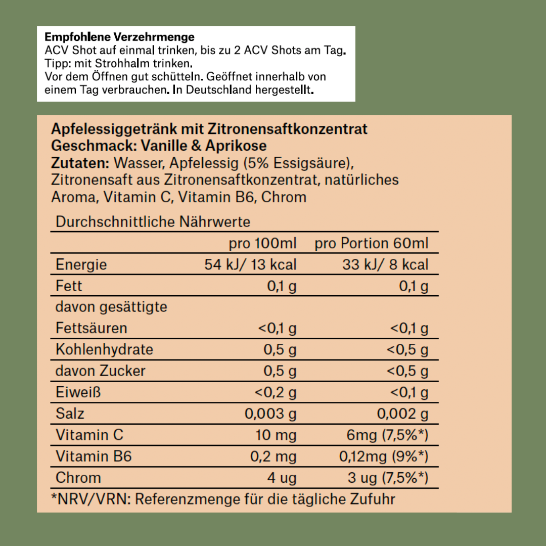 ACV Shots - 1 Monat Balance Kur